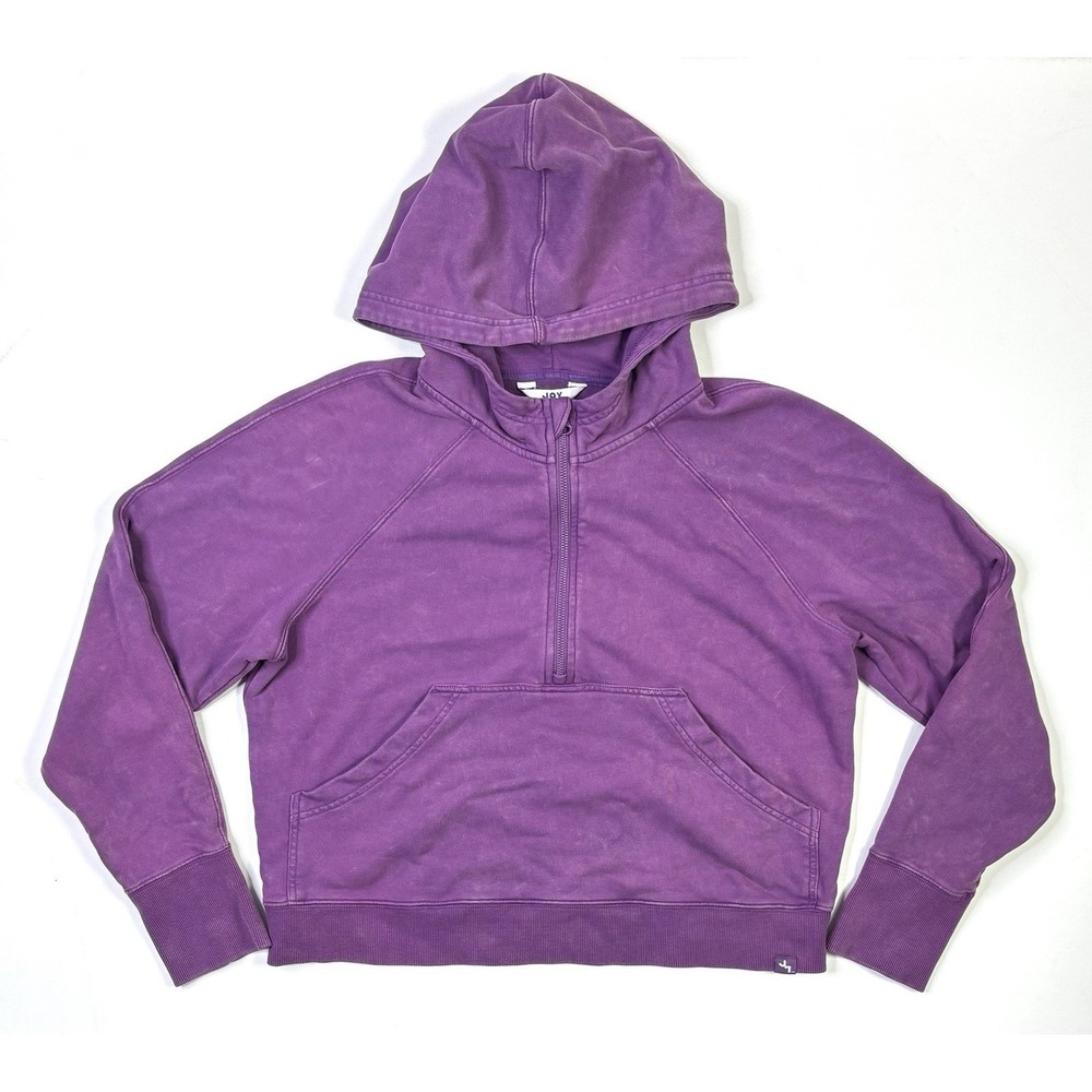 Joy Lab Hoodie Women's Medium Purple Faded Half Zip Loose Fit Sweatshirt